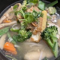 Hi Tieu Soup - yum!   at Tiger Club Vegan Sushi in Berlin