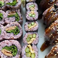 Green Asparagus – Tofu Maki  at Tiger Club Vegan Sushi in Berlin