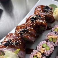 Rolling rices tiger rolls  at Tiger Club Vegan Sushi in Berlin