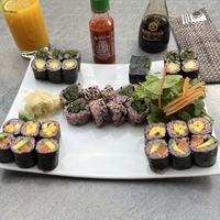Matschige Sushiplatte  at Tiger Club Vegan Sushi in Berlin