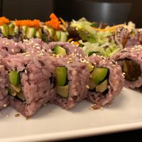 Various rolls at Tiger Club Vegan Sushi in Berlin