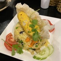 ‘Egg’ fried rice  at Sen Vegan House in Ho Chi Minh City