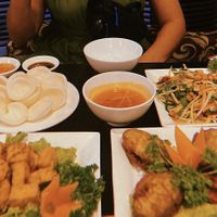 The fried eggplant/ Aubergine was so tasty!!  at Sen Vegan House in Ho Chi Minh City