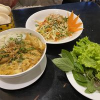 Pho and mango salad  at Sen Vegan House in Ho Chi Minh City