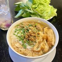 delicious pho and lotus juice  at Sen Vegan House in Ho Chi Minh City