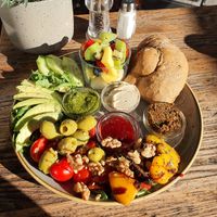 Vegan breakfast at Miros Cafe in Berlin