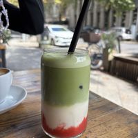 strawberry matcha   at Miros Cafe in Berlin