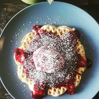 Loved their "waffle bomb" €5.5  at Miros Cafe in Berlin