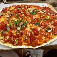 Flammkuchen Teufli  at Brauhaus Ehrstein in Hinterweidenthal