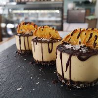 Mini orange-choco muss cakes at Rawcakes Thalia  in Sofia