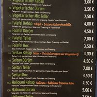 Menu  at Irmak Kebap House in Nordhausen