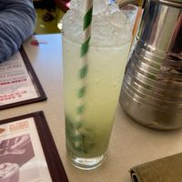 Very refreshing cucumber lime and mint mocktail  at Bundobust in Liverpool