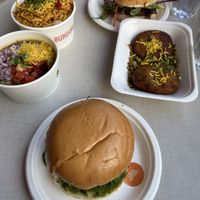 A feast! We loved the bhaji burger   at Bundobust in Liverpool