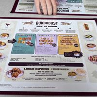 Menu  at Bundobust in Liverpool