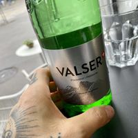 sparkling water at Wild Bowls in Zurich