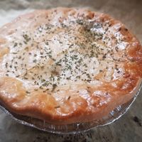 Chikn, leek and bacun pie at Magpye  in North Shields