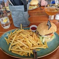 Vegan burger at Altes Tramdepot in Bern