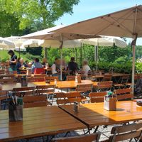 Outside seating at Altes Tramdepot in Bern