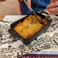 Pumpkin lasagne (vegan season special) at Gut Gelaunt in Bern