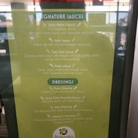 Sauces and ingredients  at Pokerito in Visalia