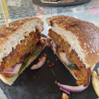 Vege Burgerr  at Costanita Restaurant in Crete