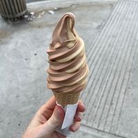 Chocolate coffee swirl at Swirl in Montreal