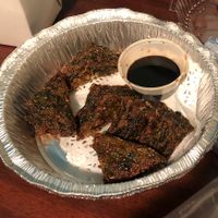 Chive Cakes  at Thong Thai in Westerly