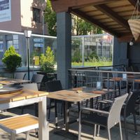 Exterior (next to somewhat busy street) at Kesar in Bern