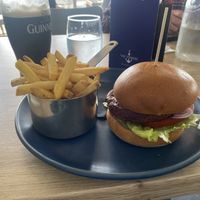 Vegan burger with moving mountains patty   at The Towers Bar in Westport