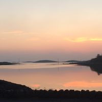 View on the bay at The Towers Bar in Westport