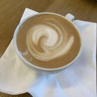 Cappuccino with oat milk ☕️   at Kupfert & Kim - Yorkville in Toronto