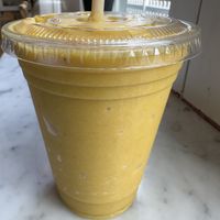 Golden smoothie  at Kupfert & Kim - Yorkville in Toronto