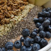Almond Cacao Bowl at Kupfert & Kim - Yorkville in Toronto