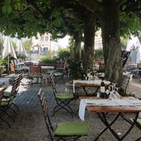 Outside seating at Cantinetta in Solothurn