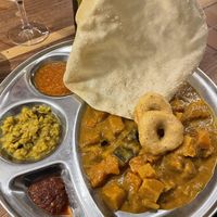 Vegan thali  at Kreuz in Solothurn