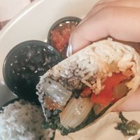 “Veggie Burrito” (No Cheese) at Vintage Tavern in Gillette