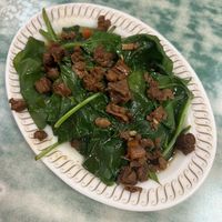 Boiled greens  at Lái Xīn SùShí 來欣素食手工水餃 in Taipei