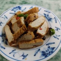 Tofu side plate at Lái Xīn SùShí 來欣素食手工水餃 in Taipei