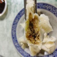 Inside of a cabbage dumpling at Lái Xīn SùShí 來欣素食手工水餃 in Taipei