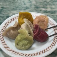 selection of dumplings at Lái Xīn SùShí 來欣素食手工水餃 in Taipei