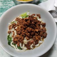 Veggie meat noodle at Lái Xīn SùShí 來欣素食手工水餃 in Taipei