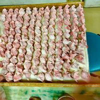 Dumplings in process...  at Lái Xīn SùShí 來欣素食手工水餃 in Taipei