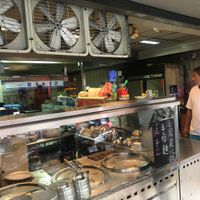 They make everything in the front of the shop at Lái Xīn SùShí 來欣素食手工水餃 in Taipei