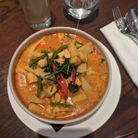 Yellow tofu curry at Siam in Montreal