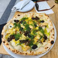 Potato pizza at BarStudio in Warsaw