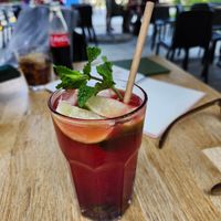 Raspberry lemonade at BarStudio in Warsaw
