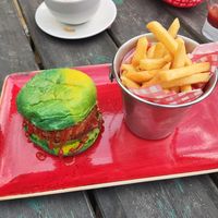 Vegan burger at Hungry Horse - Old Rectory in Stockport