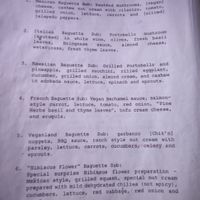 Menu, pg 2 at Vegan Town in Ajijic