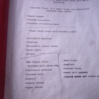 Menu, pg 3 at Vegan Town in Ajijic