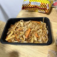 Noodle dish   at Vegan Center Cafe in Vientiane